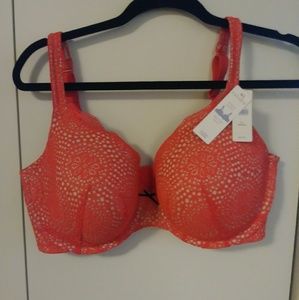 NWT Cacique pretty lace cotton t-shirt bra